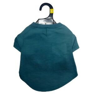(NWOT) Reddy Teal Blue Tee Striped Jersey Crewneck Dog T-Shirt – Medium